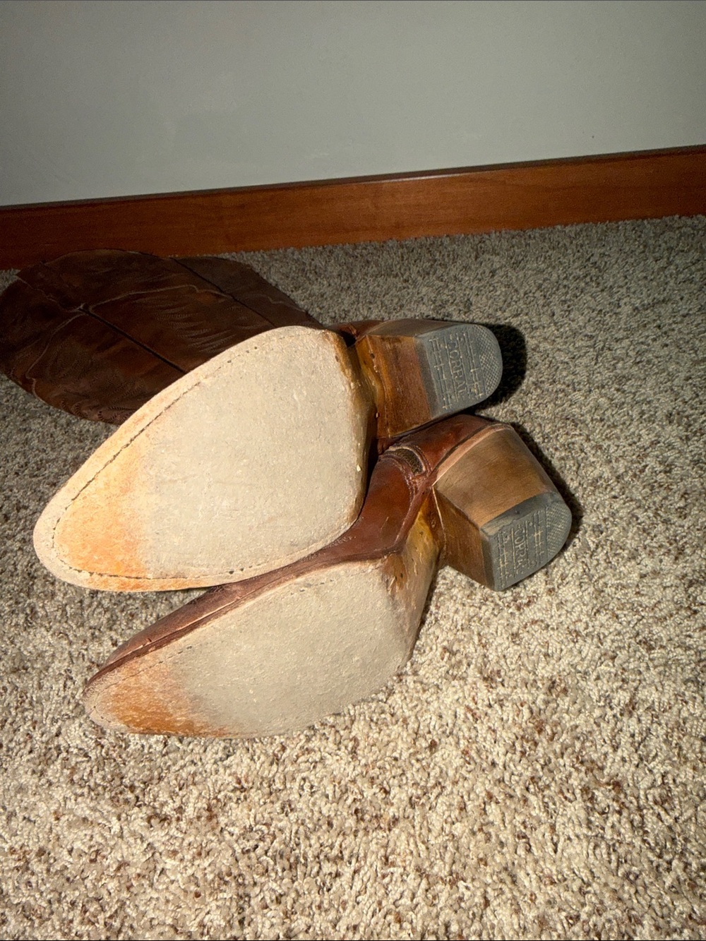 Coral, above the knee cowboy boots - Picture 3 of 9